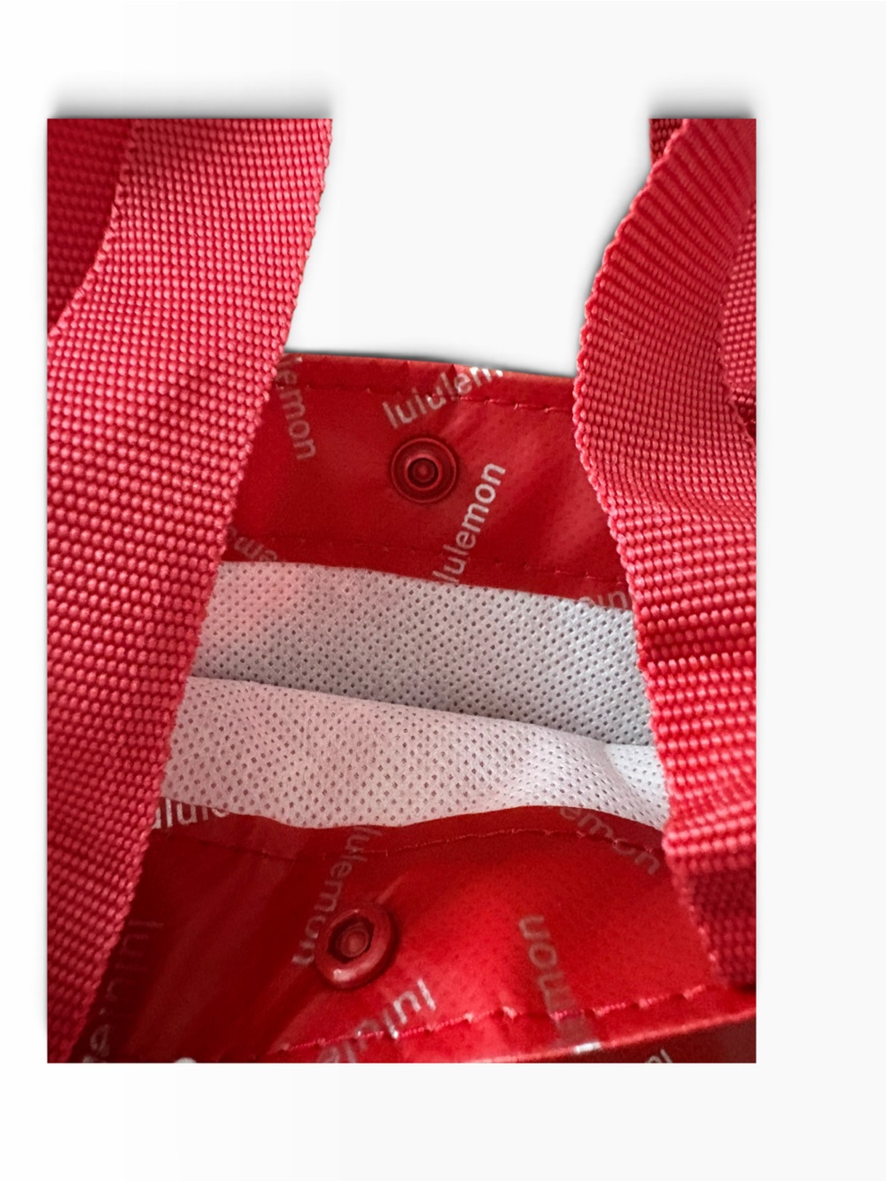 lululemon athletica Red Logo Pattern Tote - Picture 7 of 7